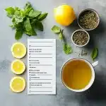 Recipe Lemon Balm Tea – A Refreshing Herbal Remedy You’ll Love 6 recipe card layout for lemon balm tea