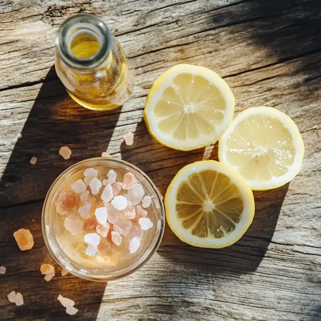 Pink Salt Recipe: 4-Ingredient Morning Trick 5 pink salt recipe drink with lemon and apple cider vinegar