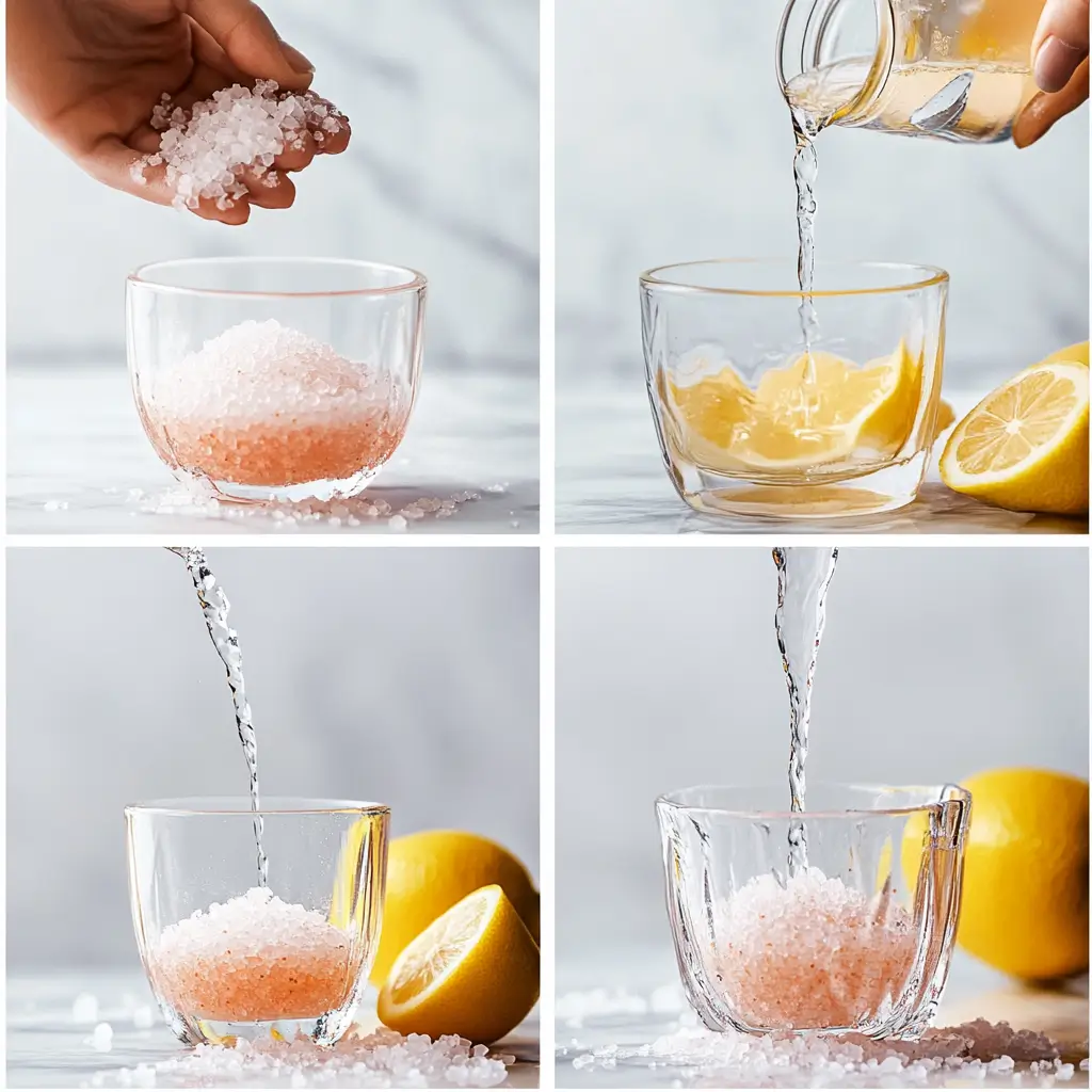 Pink Salt Recipe: 4-Ingredient Morning Trick 8 step-by-step making pink salt drink