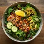 Easy Mounjaro Salad That Tastes Amazing and Keeps You Full 5 Served Mounjaro salad ready to eat