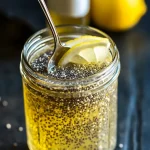 chia seeds forming gel in natural mounjaro drink