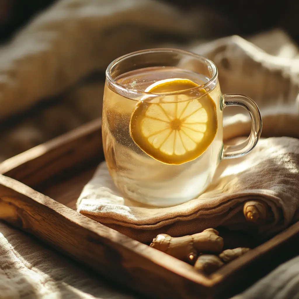 Ginger Water Recipes for Weight Loss That Actually Work 9 Serving ginger lemon water at night