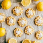 Lemon oatmeal no bake cookie recipe with fresh lemon and oats
