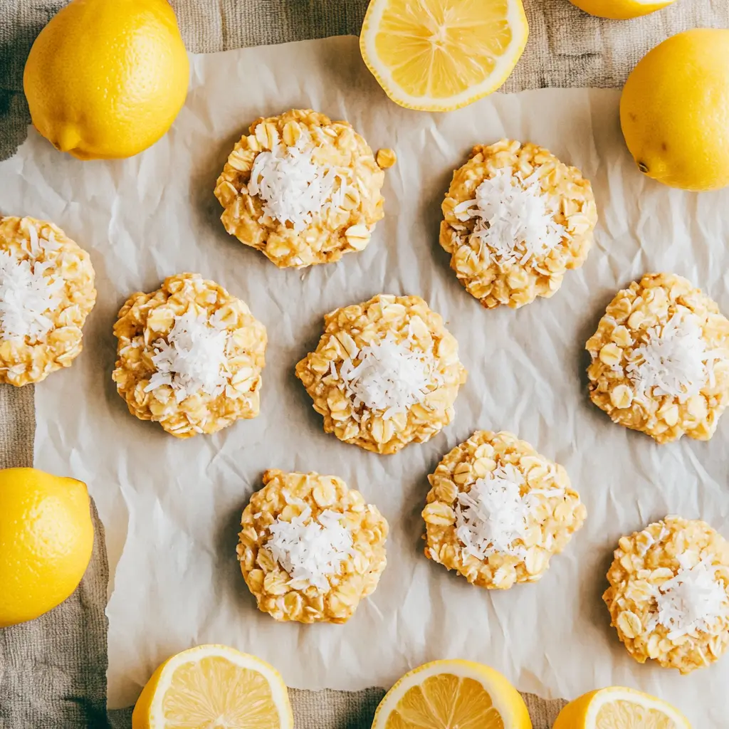 Easy Lemon Oatmeal No Bake Cookie Recipe for Busy Days 5 Lemon oatmeal no bake cookie recipe with fresh lemon and oats