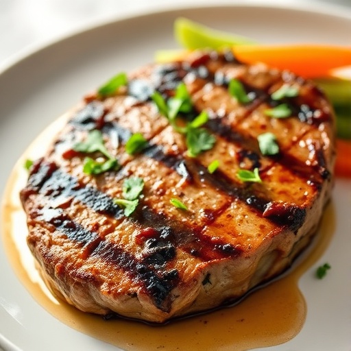 A perfectly seared Easy Healthy Dinner Steak, garnished with fresh herbs and roasted vegetables, ready in minutes for a hearty, healthy meal.