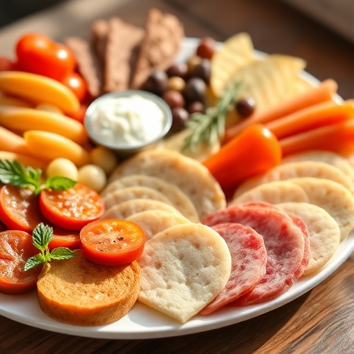 A beautifully arranged wholesome charcuterie board, featuring a variety of cheeses, fruits, nuts, and cured meats. It's vibrant, inviting, and clearly demonstrates the 'quick & delicious' aspect.