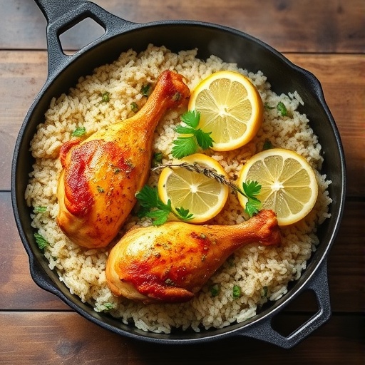 Effortless One-Pan Lemon Herb Chicken and Rice Bake for Busy Weeknights 1 1